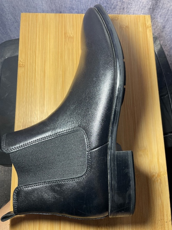 ECCO CityTray Black Leather Chelsea Boots Mens 47 13 13.5 Pull On Work Shoes main image 13